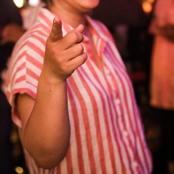 Red/ White Stripes Tops.Size- M - Picture 11 of 14